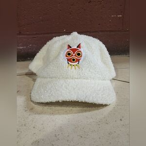 Princess Mononoke Adjustable Adult Size Sherpa Baseball Cap NWT Manga Anime